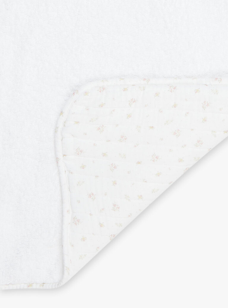 Matelas à langer de voyage vanille pliable et à imprimé fleuri