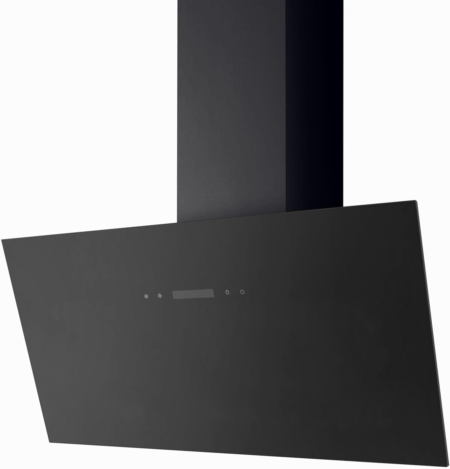 PKM KHS34-80 ABT2X Kopffreihaube 80 cm schwarz Dunstabzugshaube A Touch Control Timer Abluft Umluft