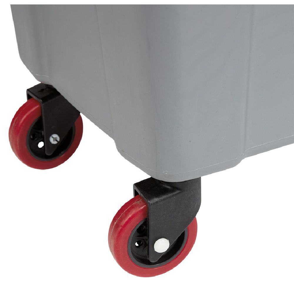 Poubelle de garage 70L sur 4 roulettes