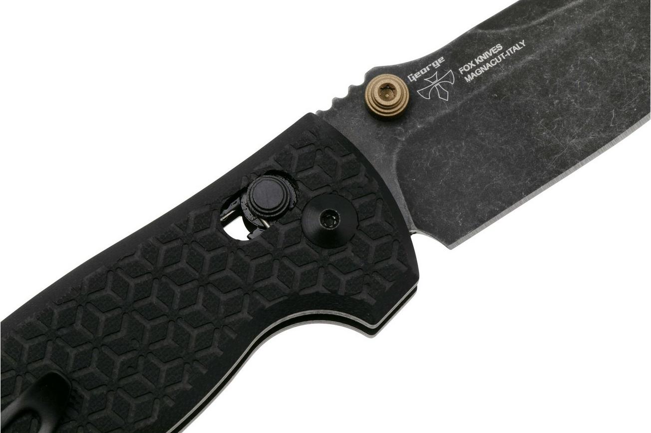 Fox Anzu FX-560 G10B Magnacut, Black G10, zakmes, Les George design