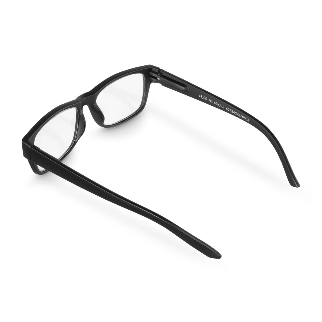 Nachhaltige Lesehilfe Lese Brille Dioptrie  3.00 Recycelt Matt (00096227) - Schwarz
