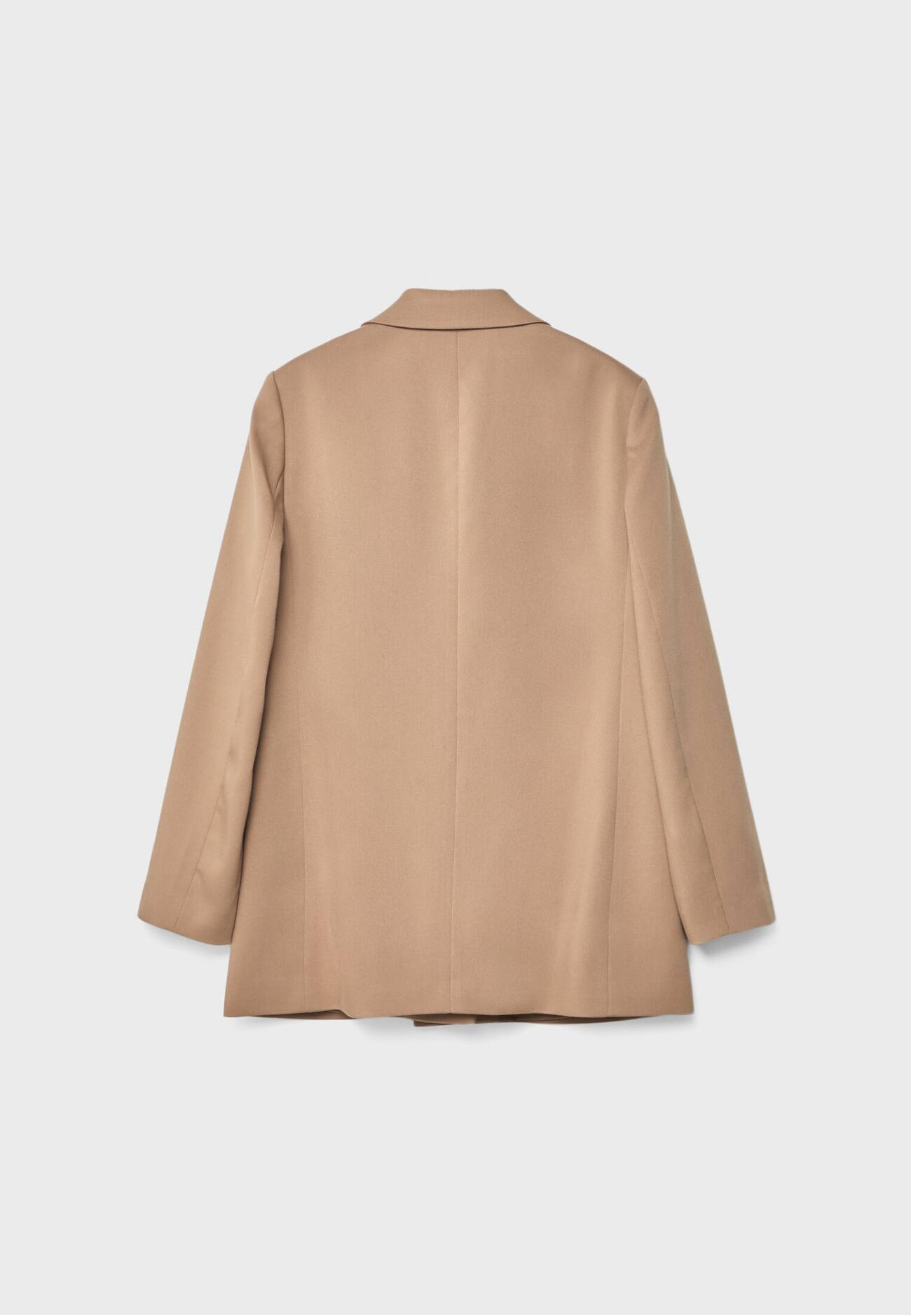 Blazer aberto e folgado