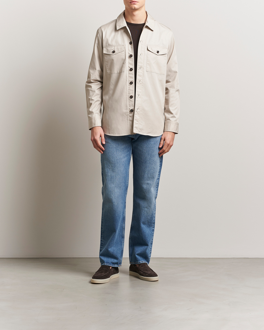 Grigio Cotton Overshirt Beige