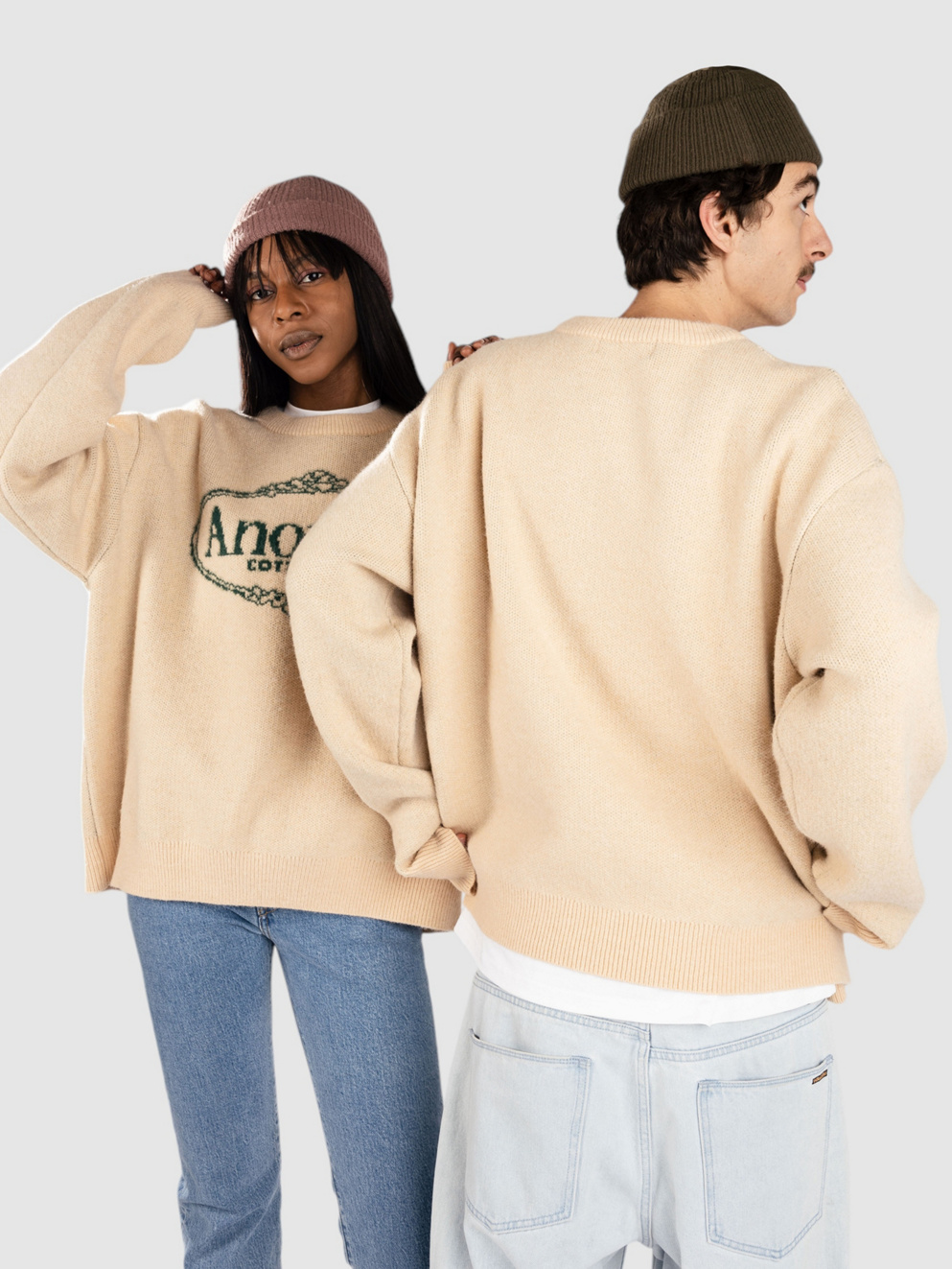 Another Cotton Lab Royal Chest Print Pullover off white