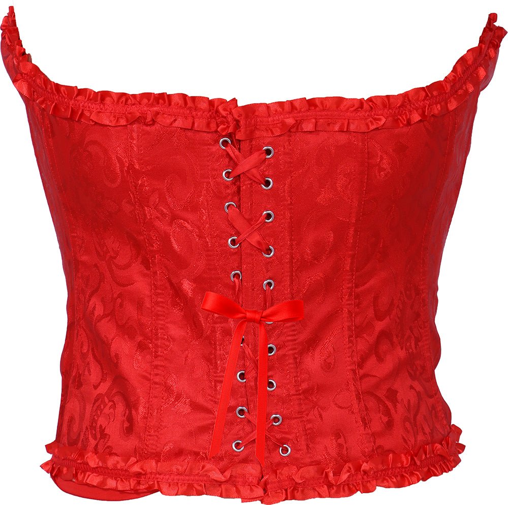 Rood Corset Dames Kant