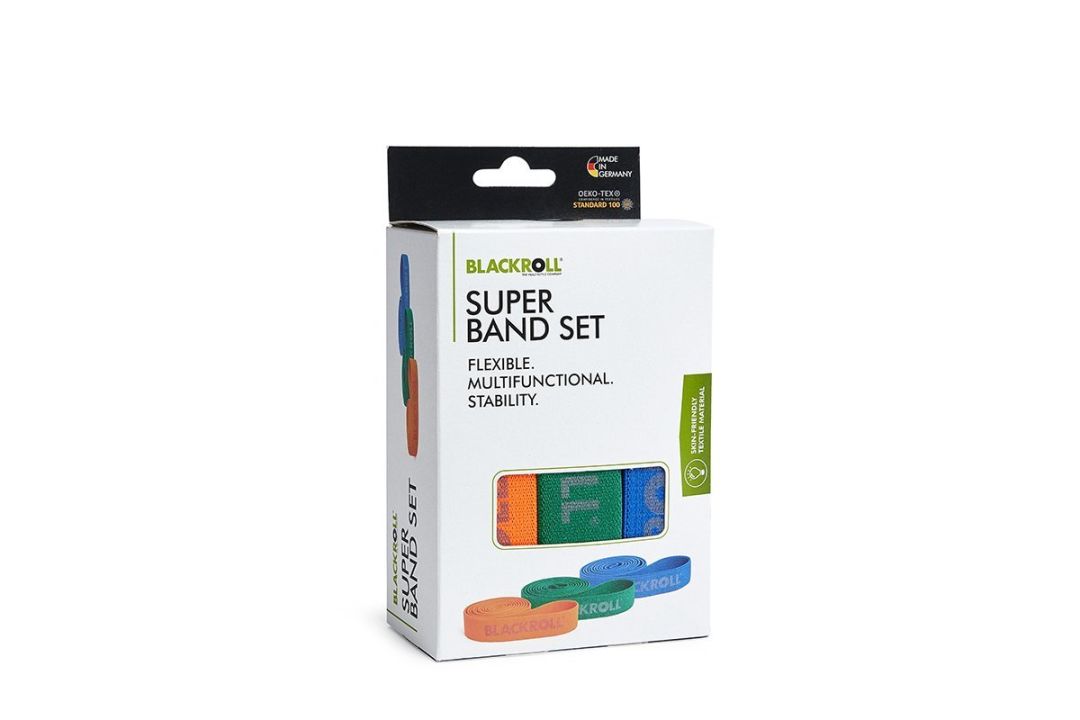 Fitnessband Super Band Set Orange, grün, blau
