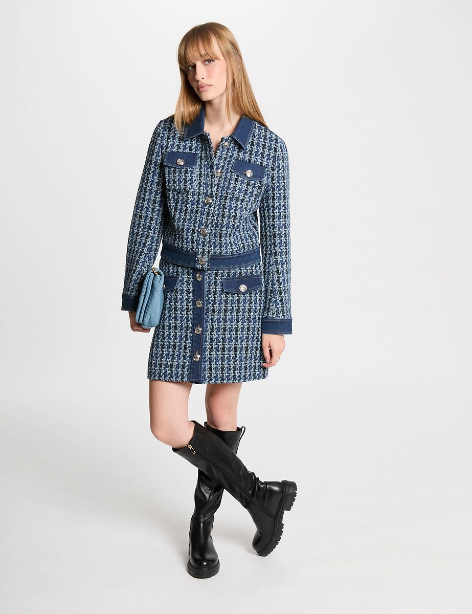 MORGAN<br>Saia curta de tweed