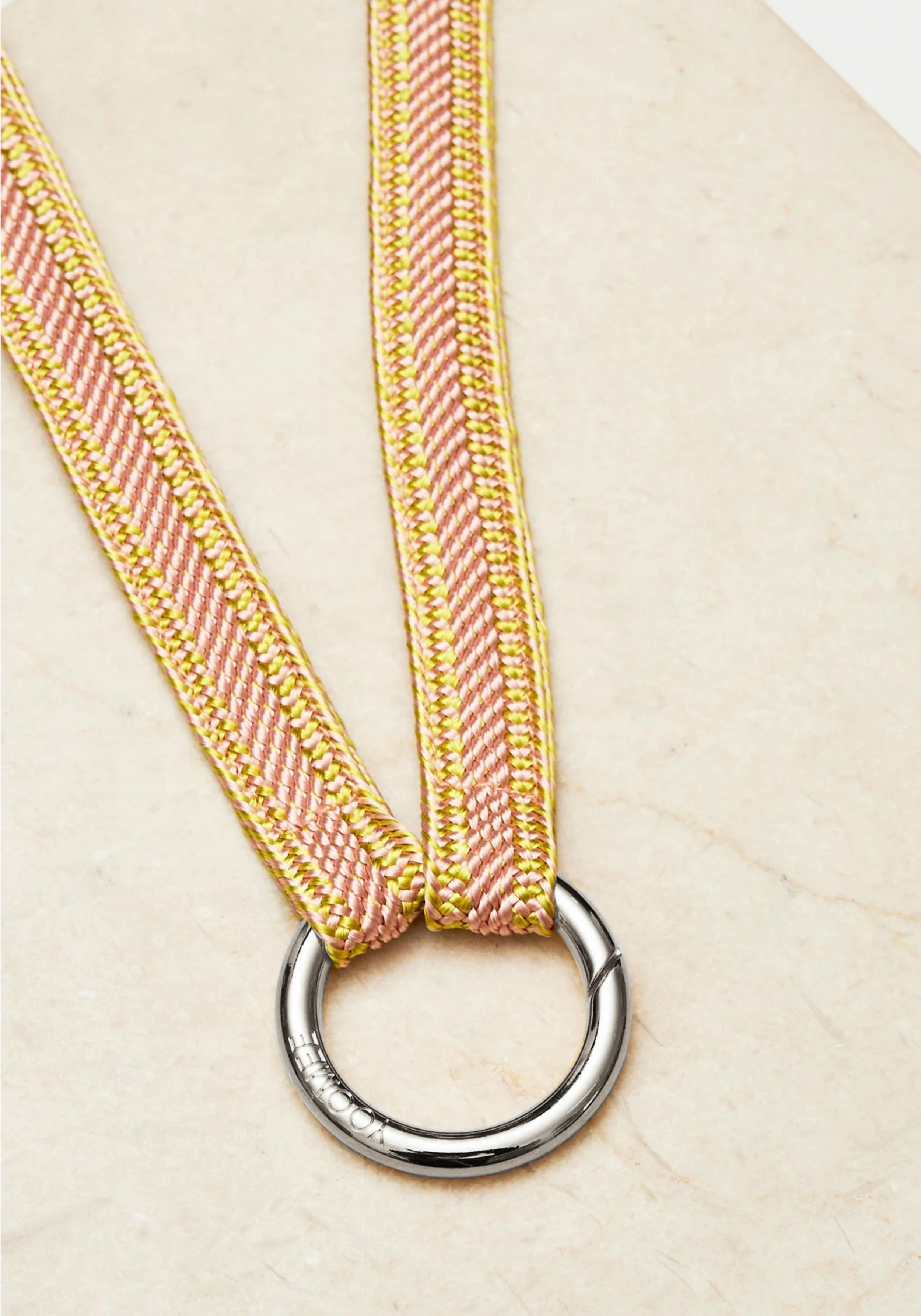 YOOMEE Mini-Schlüsselband Keychain Zahra Yellow Snapper Silver