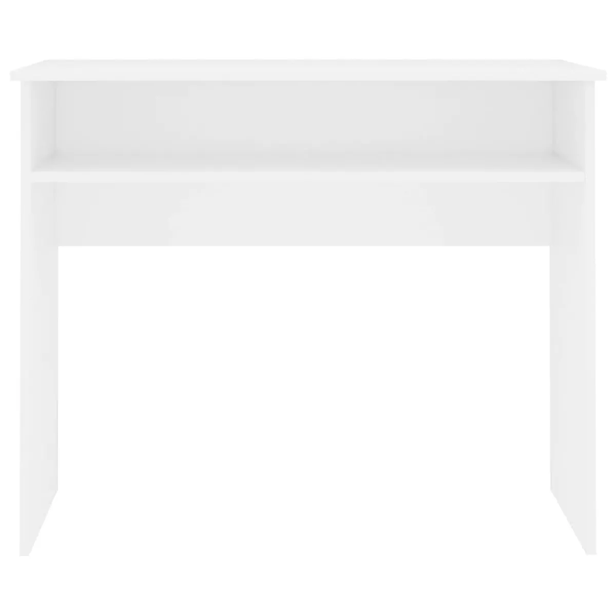 Bureau informatique helloshop26 - Blanc 90x50x74 cm