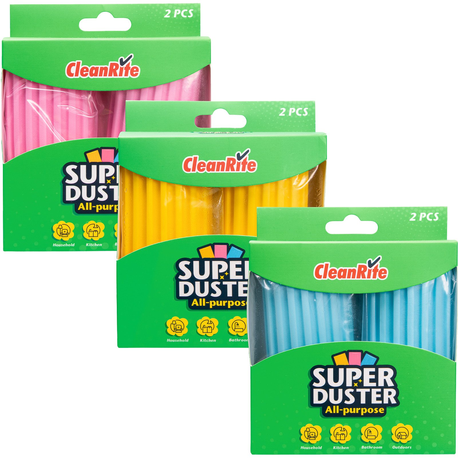 CleanRite Staubschwamm Super Duster, 2 Stück