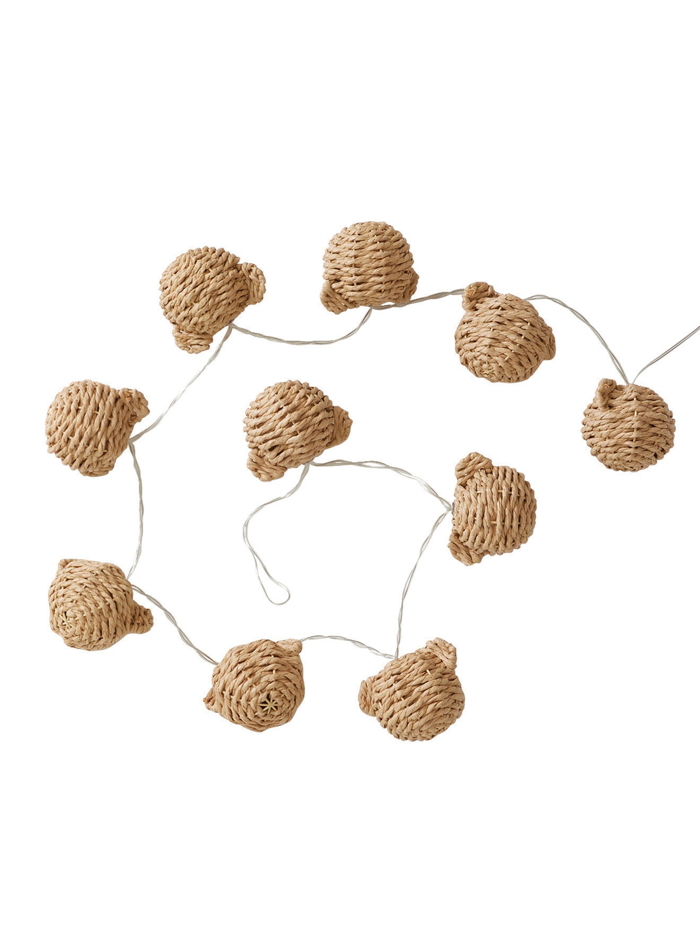 Vertbaudet Kinderzimmer Lichterkette BÄR, Papier natur