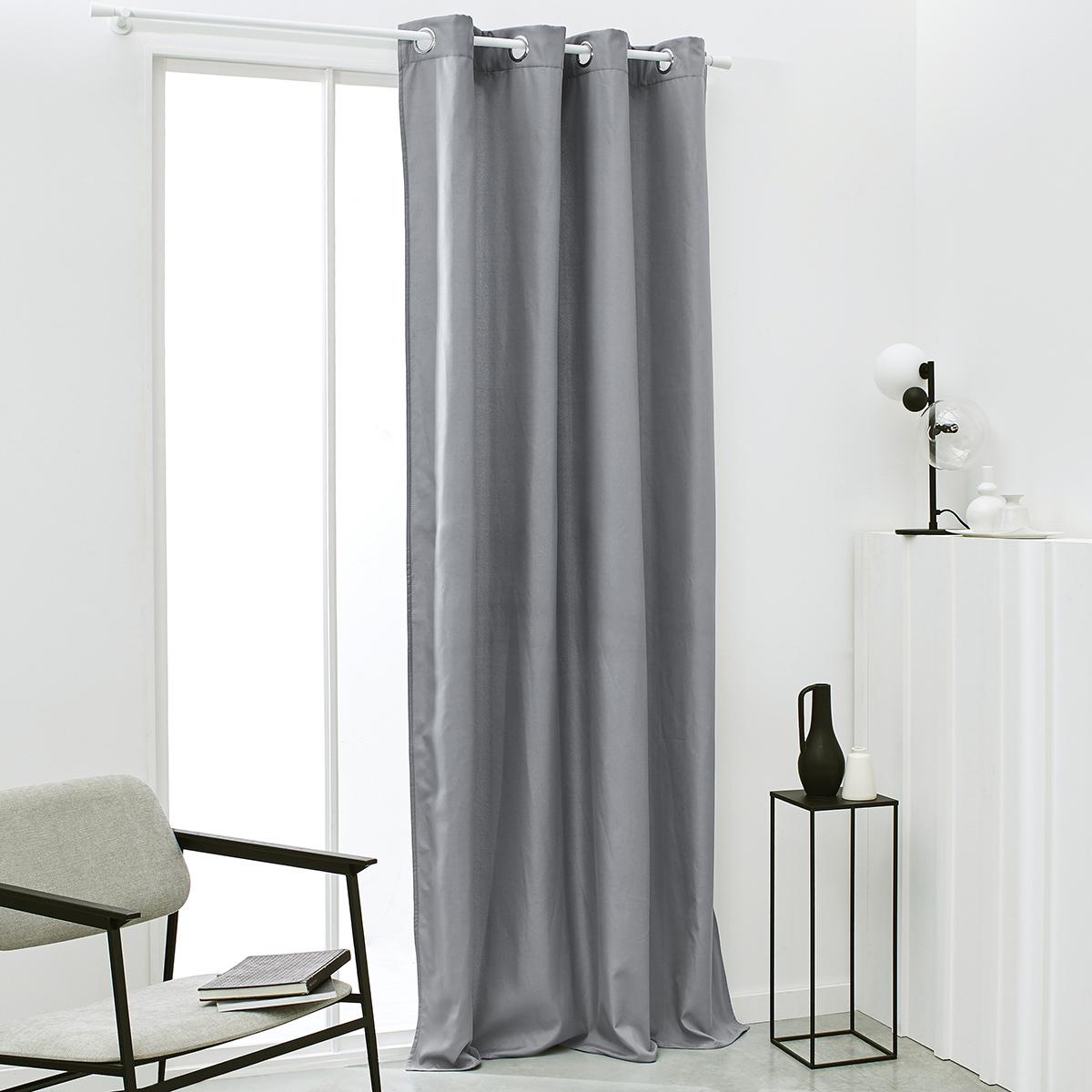 RIDEAU ISOLANT 140X240CM TODAY ESSENTIAL ACIER