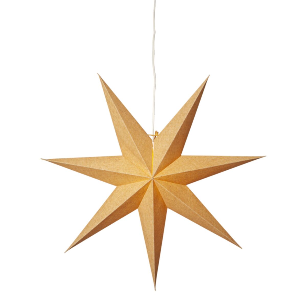 Cotton papirstjerne, 60 cm, guld