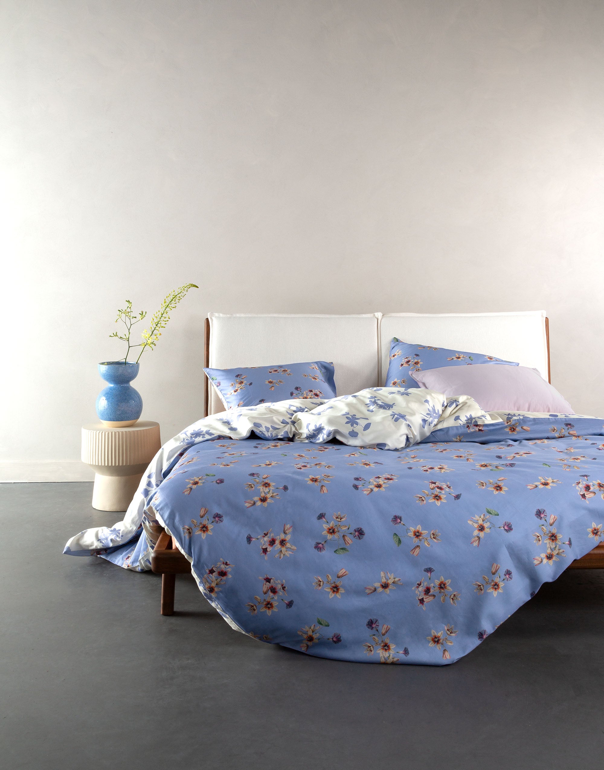 Essenza Fiora Dekbedovertrek 200 x 200|220 cm - Lavender Blue