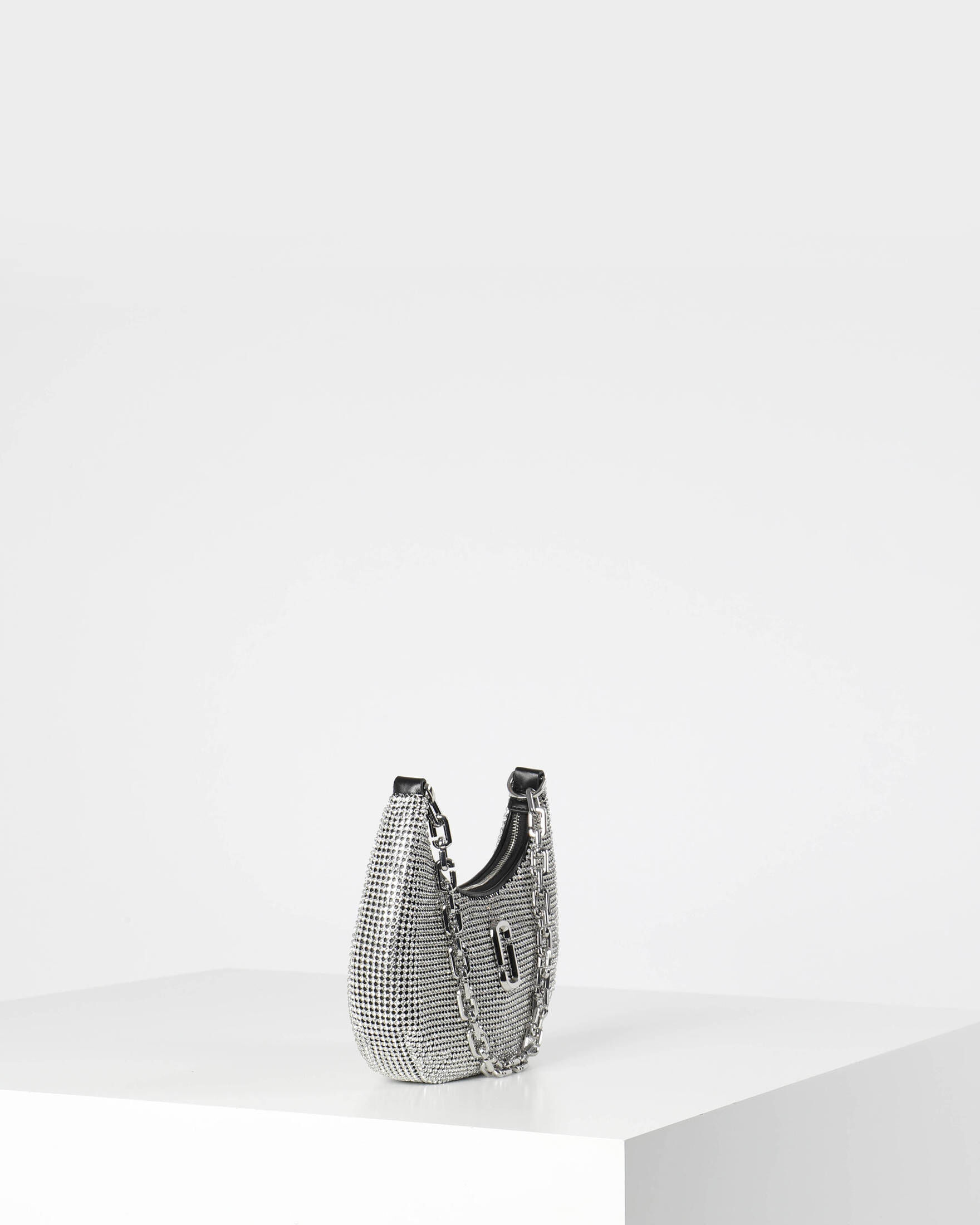 Marc Jacobs| Damen Schultertasche THE RHINESTONE SMALL CURVE