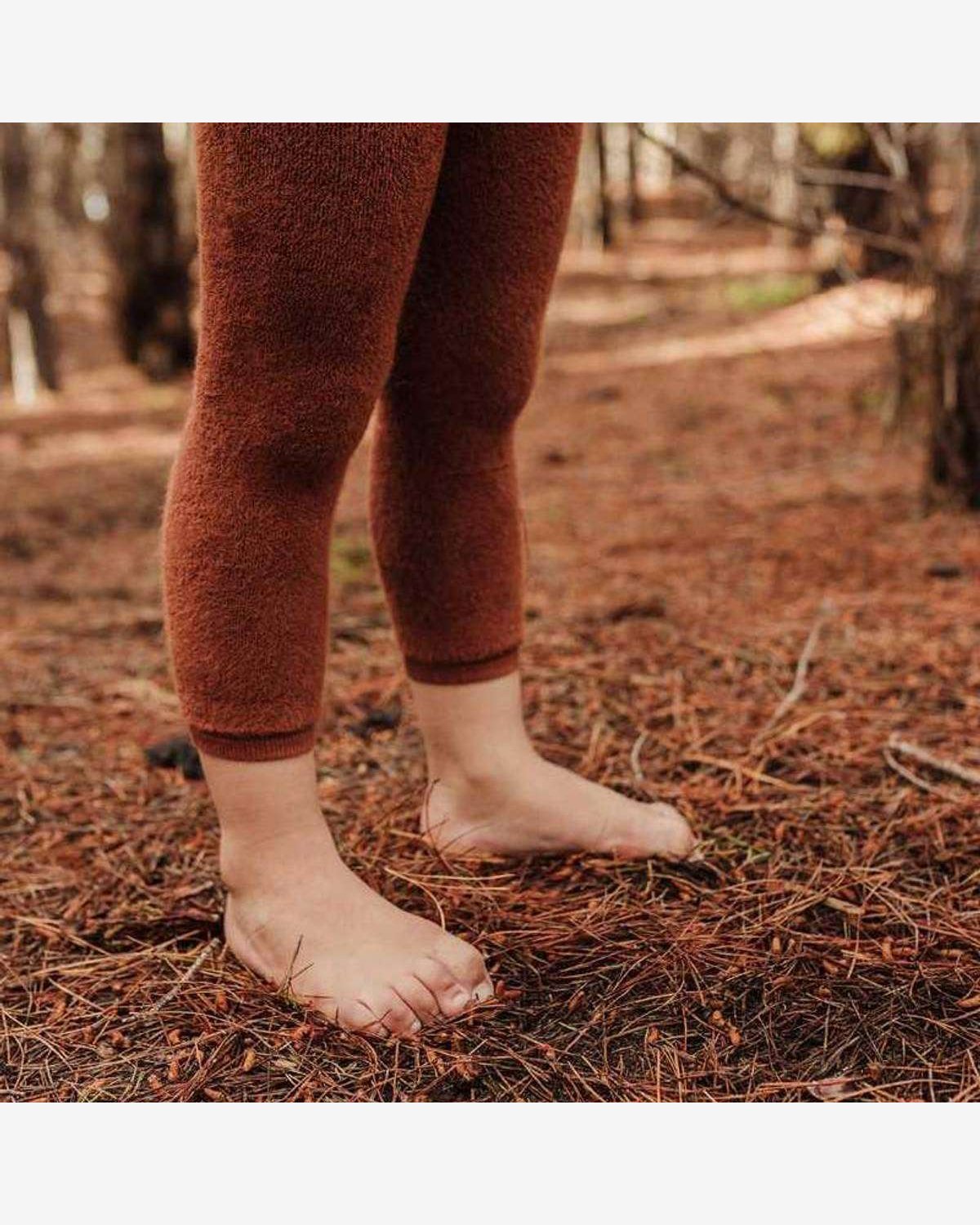Strømpebukse Teddy u/ føtter m/ seler – Warmy Footless Tights