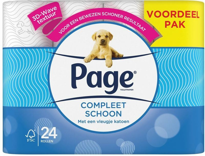 Page - Scottex Toiletpapier - 72 Rollen - Compleet Schoon - Katoen