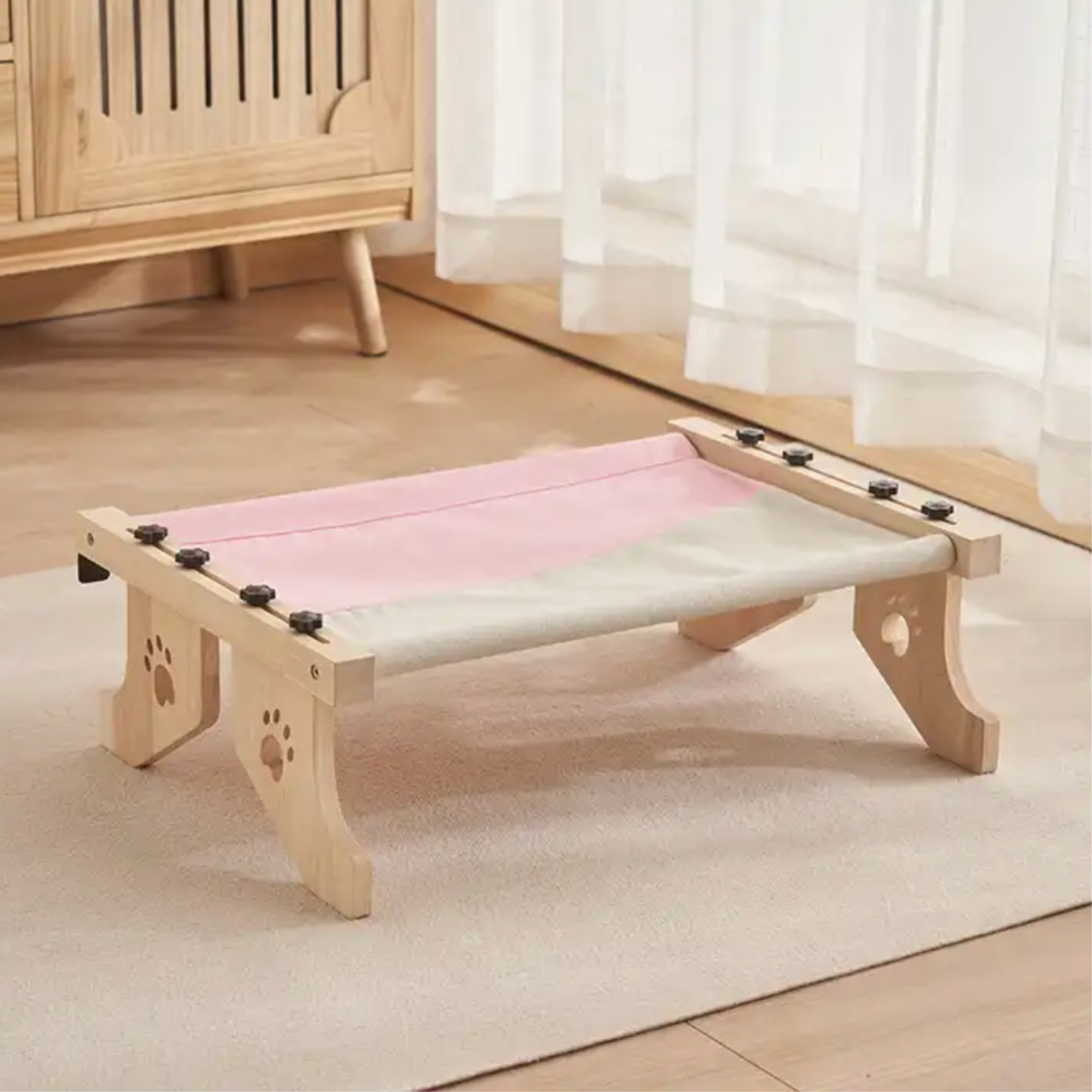 Rede para Gatos THE ATTIC PETS para Janela. Pode ser pendurada com 2 pés ou usada no chão com 4 pés. Cama para Gatos para Radiador. Rede para Gatos para Janela. Cama Grande para Gatos. Cama para Gatos. Cama para Gatos