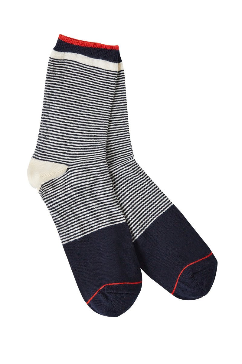 Chaussettes rayées - coton