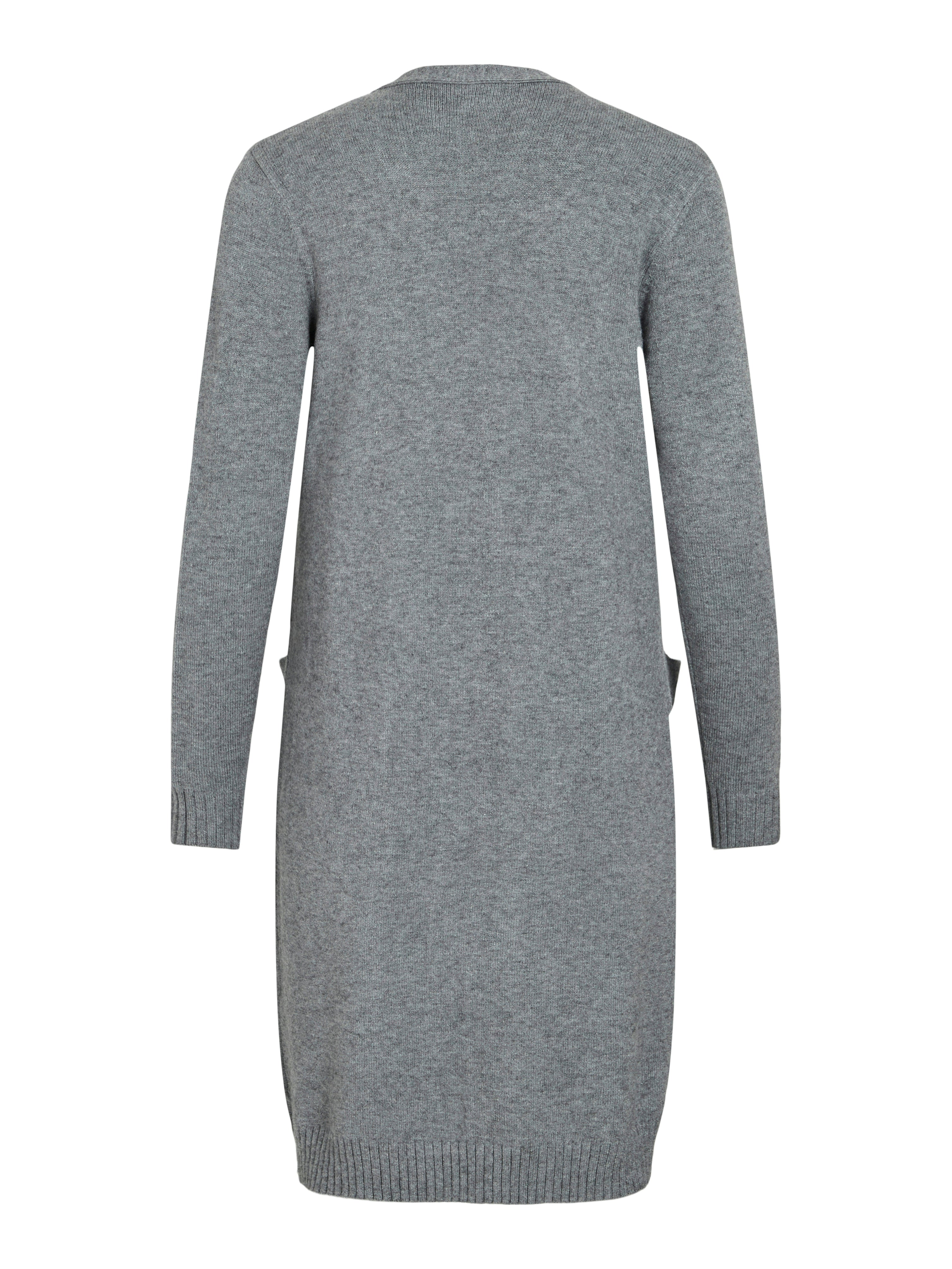 Vila  Viril Long L/S cardigan - Medium Grey Melange