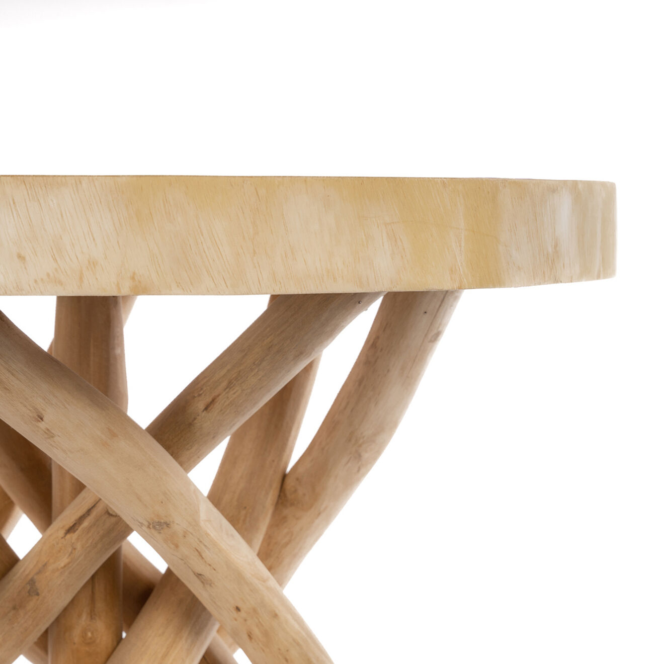 Bazar Bizar Table basse Gili naturel - 60x60x55 cm