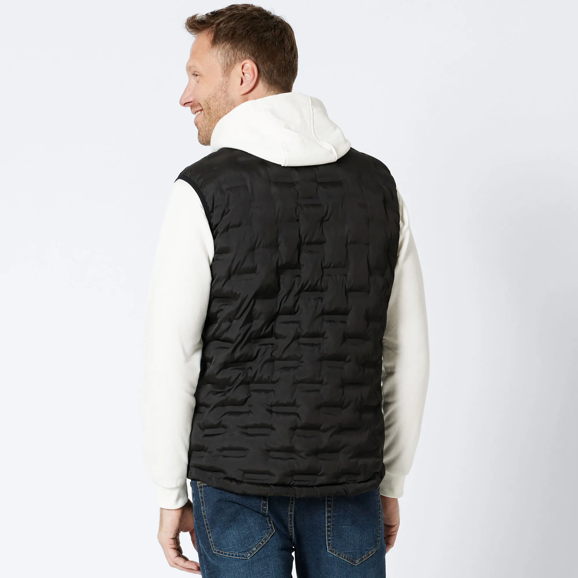 Herren-Weste mit Struktur-Muster