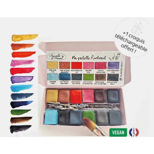 Aquarelle de Provence® extrafeine Aquarellfarben 12er-Set, 