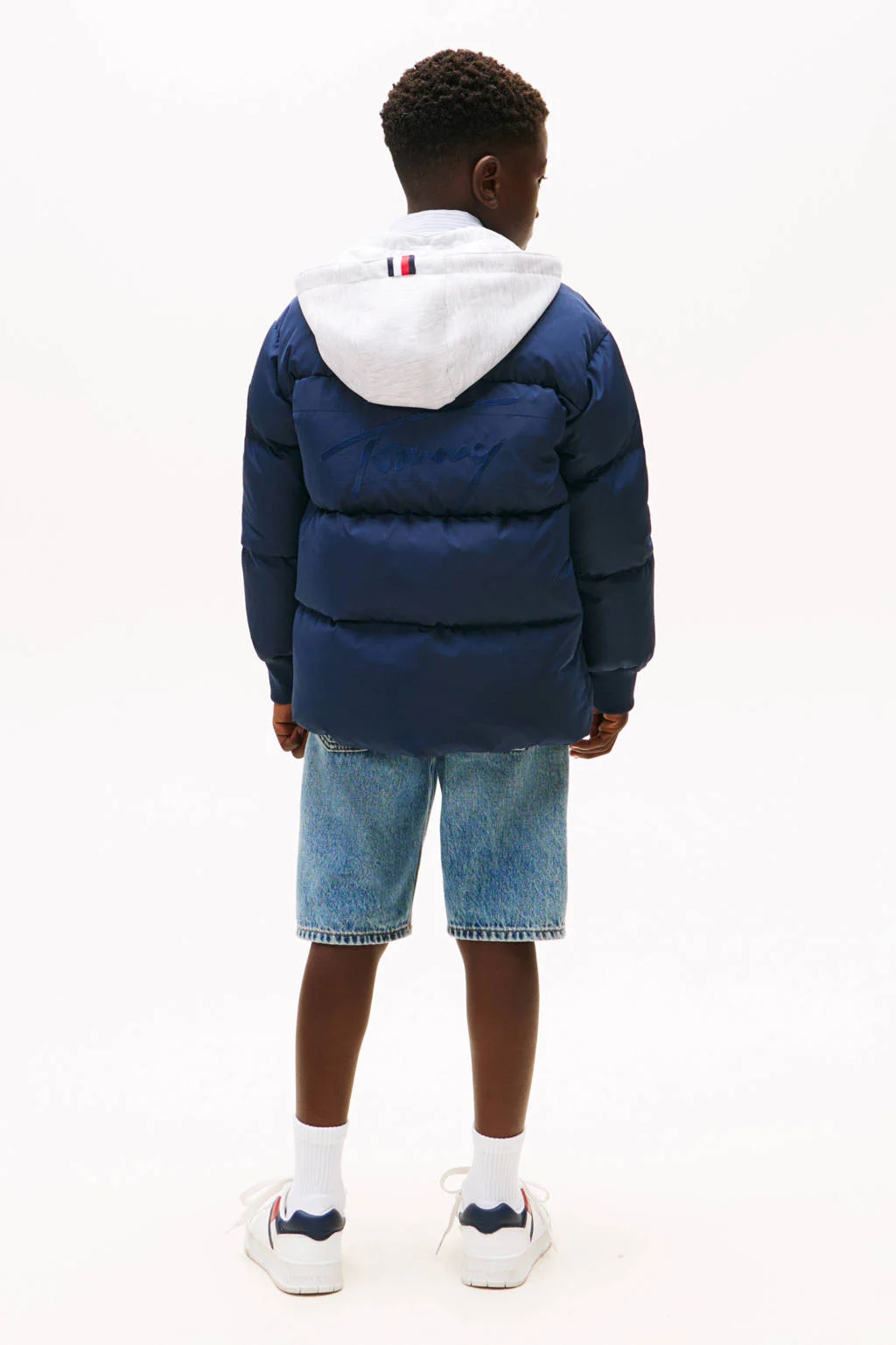 Tommy Hilfiger gewatteerde jas donkerblauw