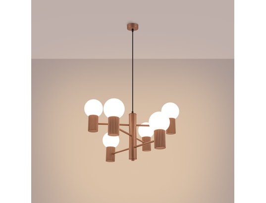 SOLLUX LIGHTING - Lustre halo 6 moka