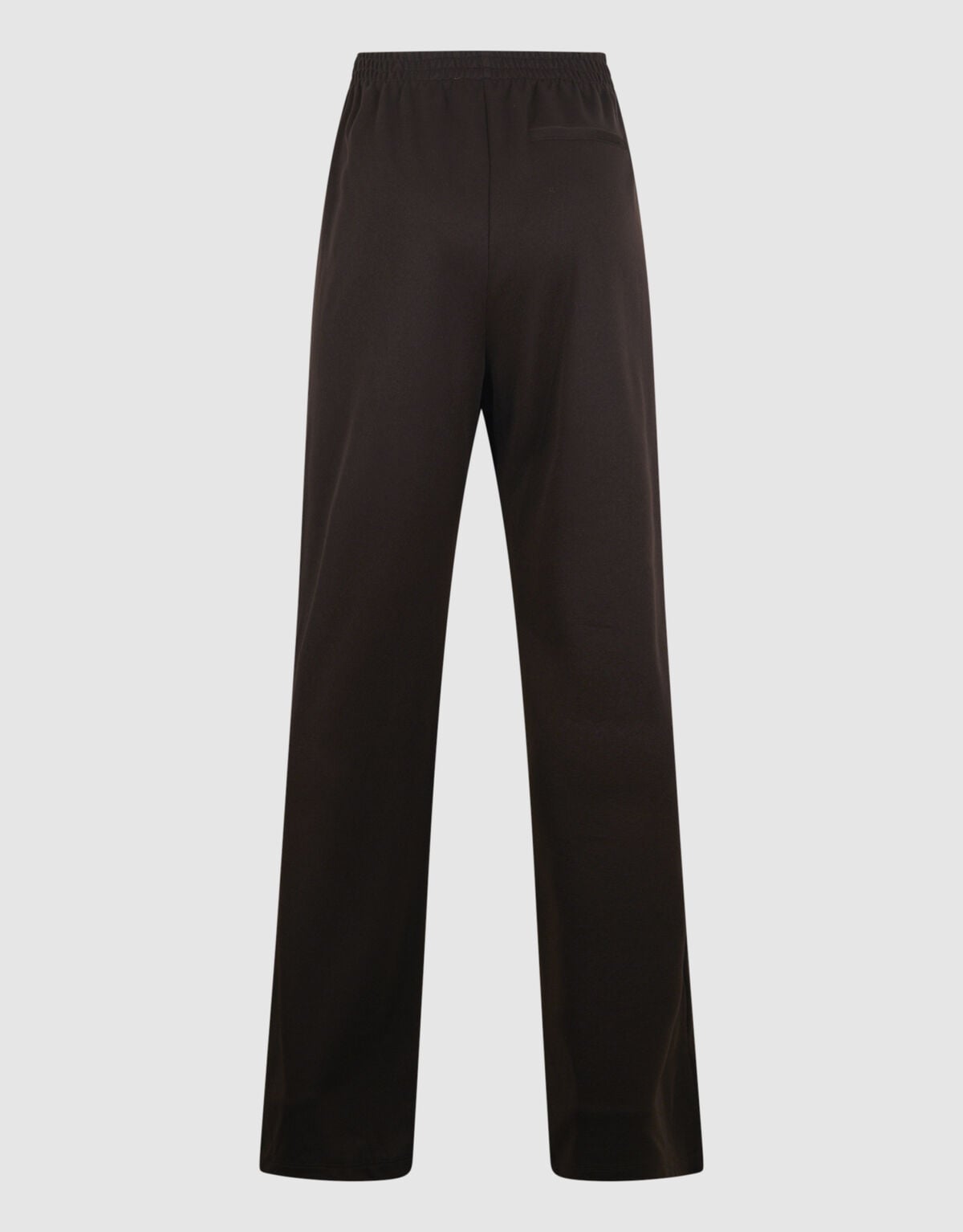 Asymmetrische Tape Wide Leg Broek Donkerbruin