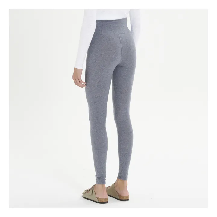 American Vintage Legging Ypawood | Gris anthracite chiné