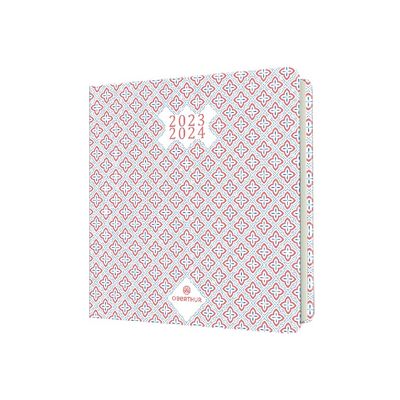 Agenda Chelsea 16 bureau - 1 semaine sur 2 pages - étoiles florales - Oberthur