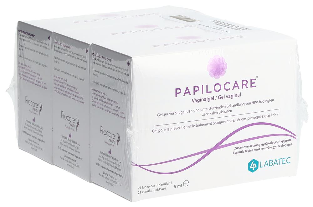 PAPILOCARE Vaginalgel<br>63 × 5 ml, Vaginalgel