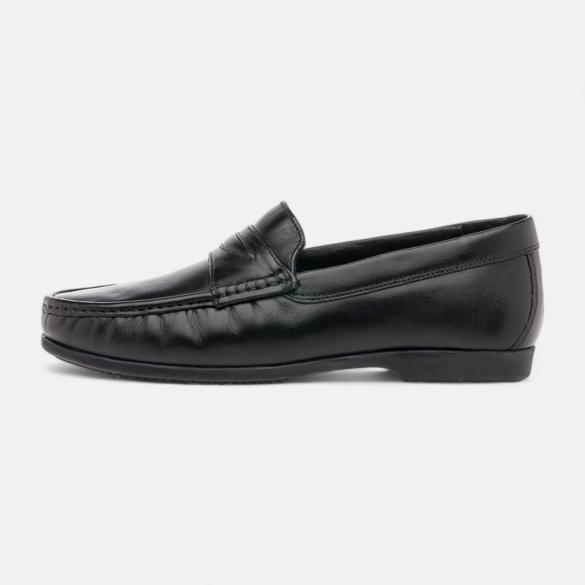 Mocassins Homme en cuir noir