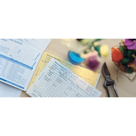 Avery Zweckform 1310 Wochenrapport, A5 quer, mit Blaupapier, 100 Blatt