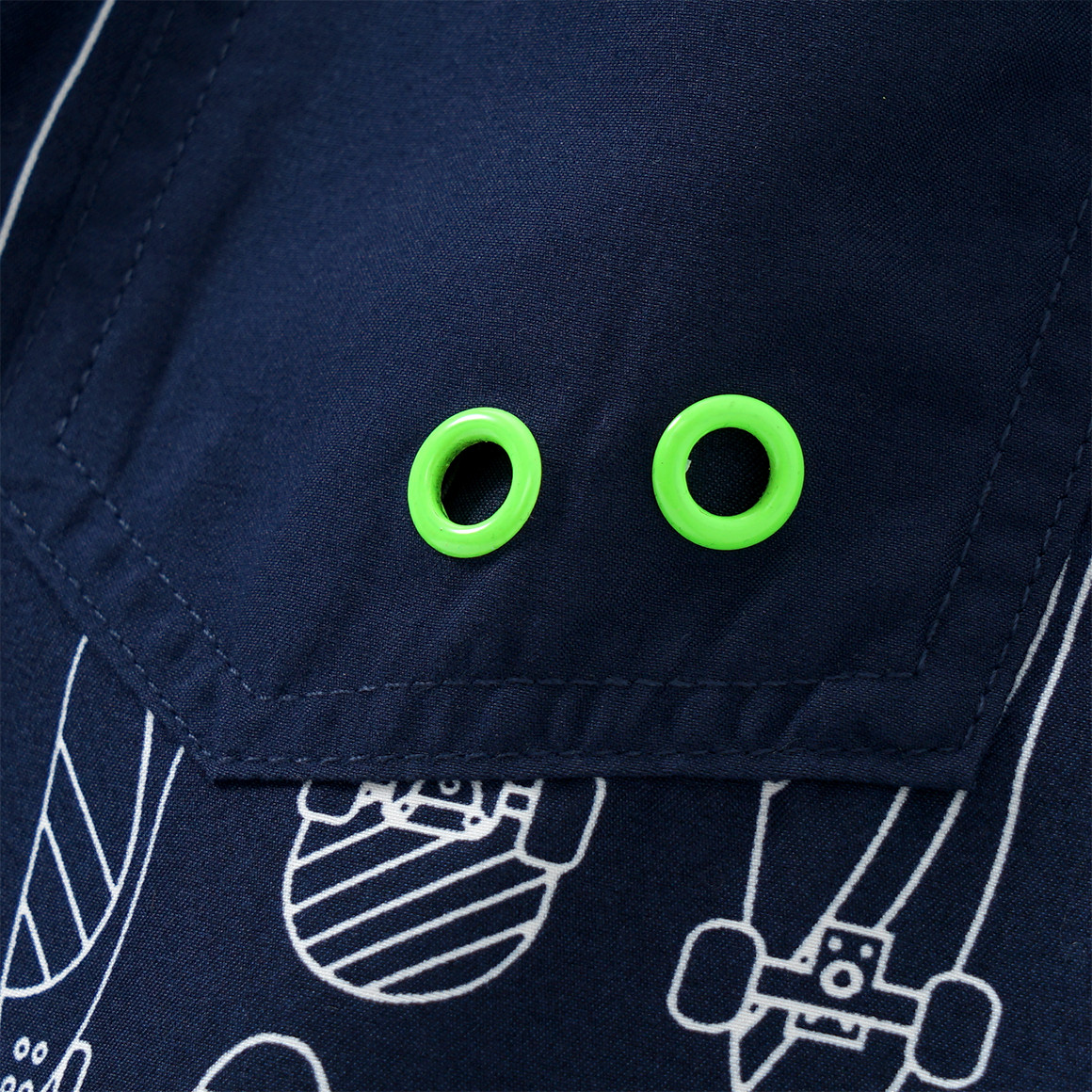 Topolino Jungen Badeshorts mit Skateboard-Motiven dunkelblau