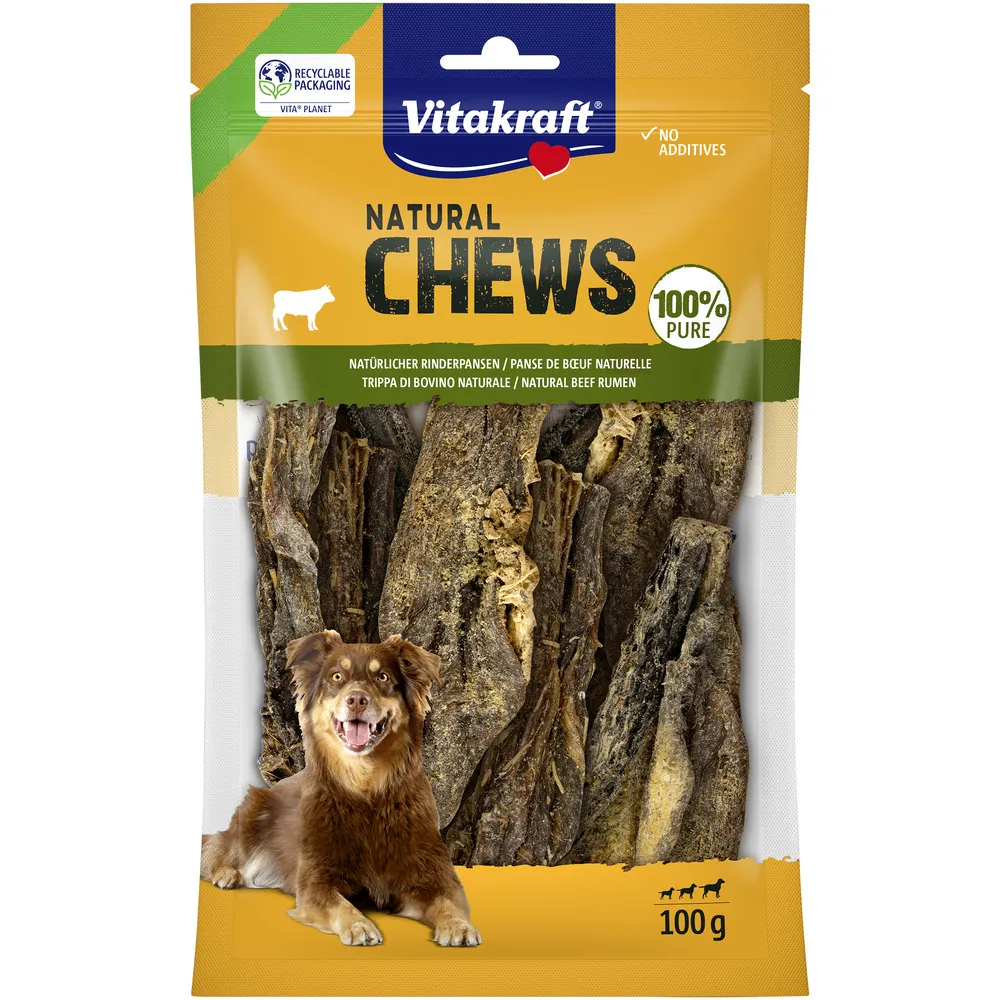Vitakraft NATURAL CHEWS oksekallun tørret - 100 g.