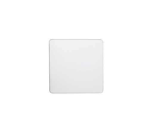 REIKA Ovaro montageplaat voor magnetische accessoires, 12x12 cm, gepolijst roestvrij staal