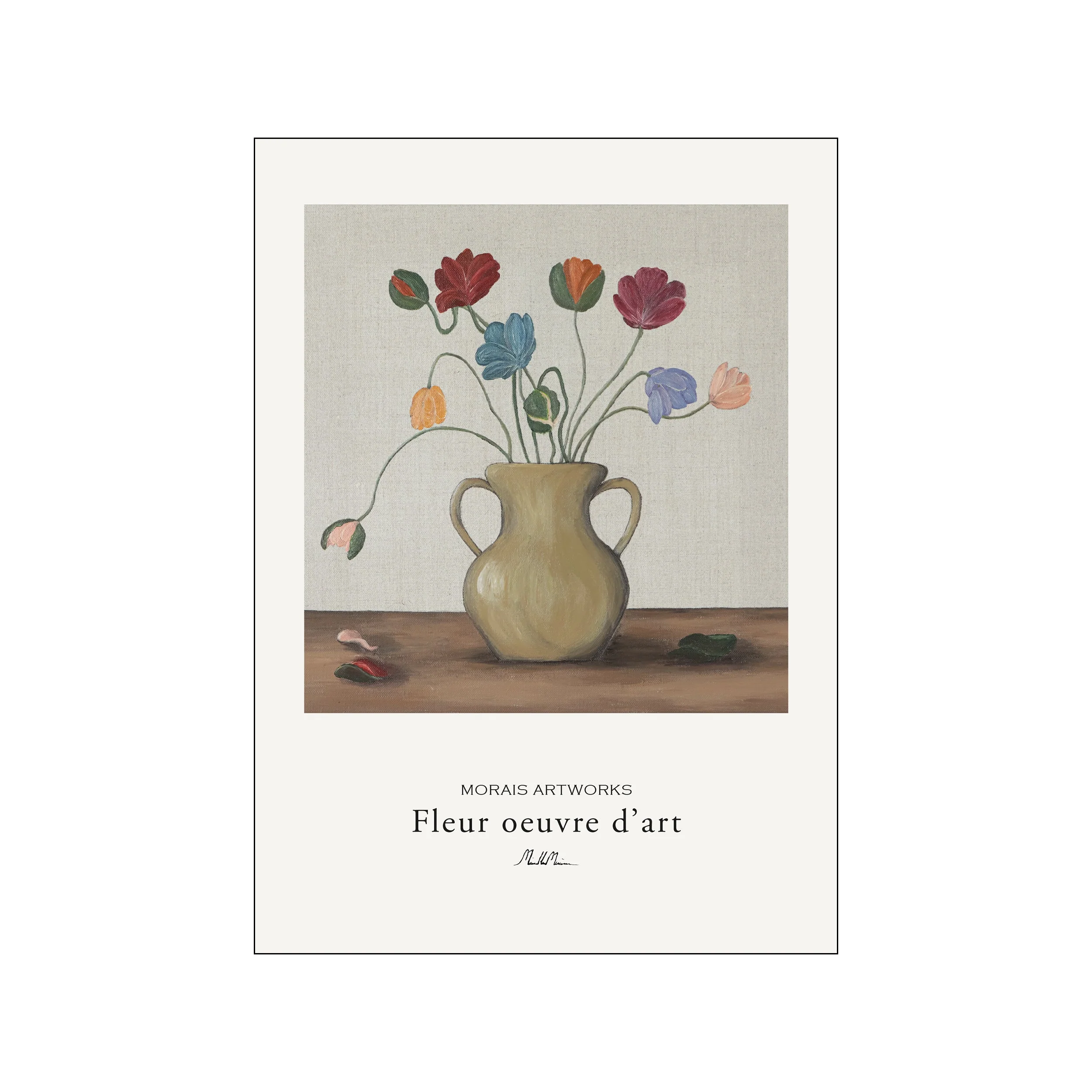 Poster & Frame  Morais Artworks Fleur oeuvre d’art plakat