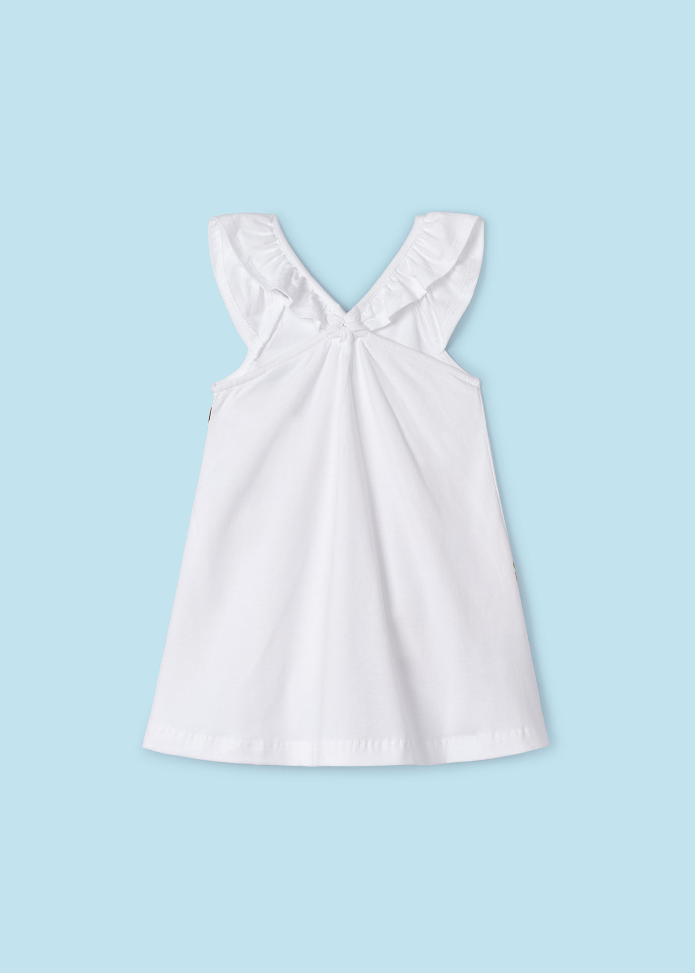 Vestido Better Cotton com estampa de kiwi para meninas
