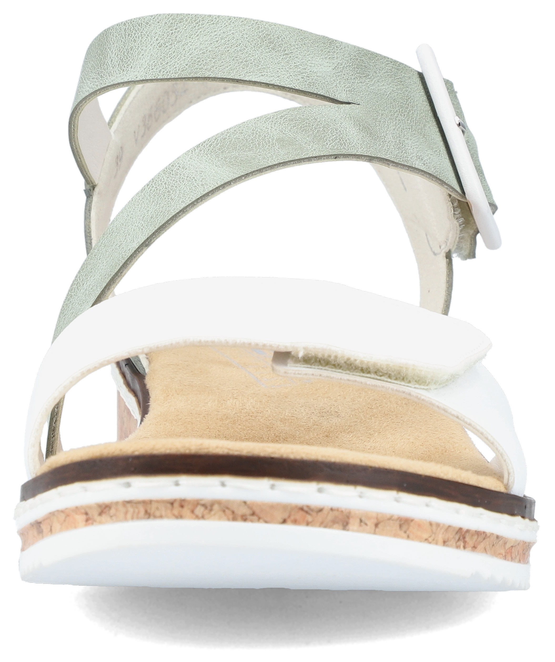 Rieker Riemchensandale  , Sommerschuh, Sandalette, Keilabsatz, mit asymmetrischem Riemchen