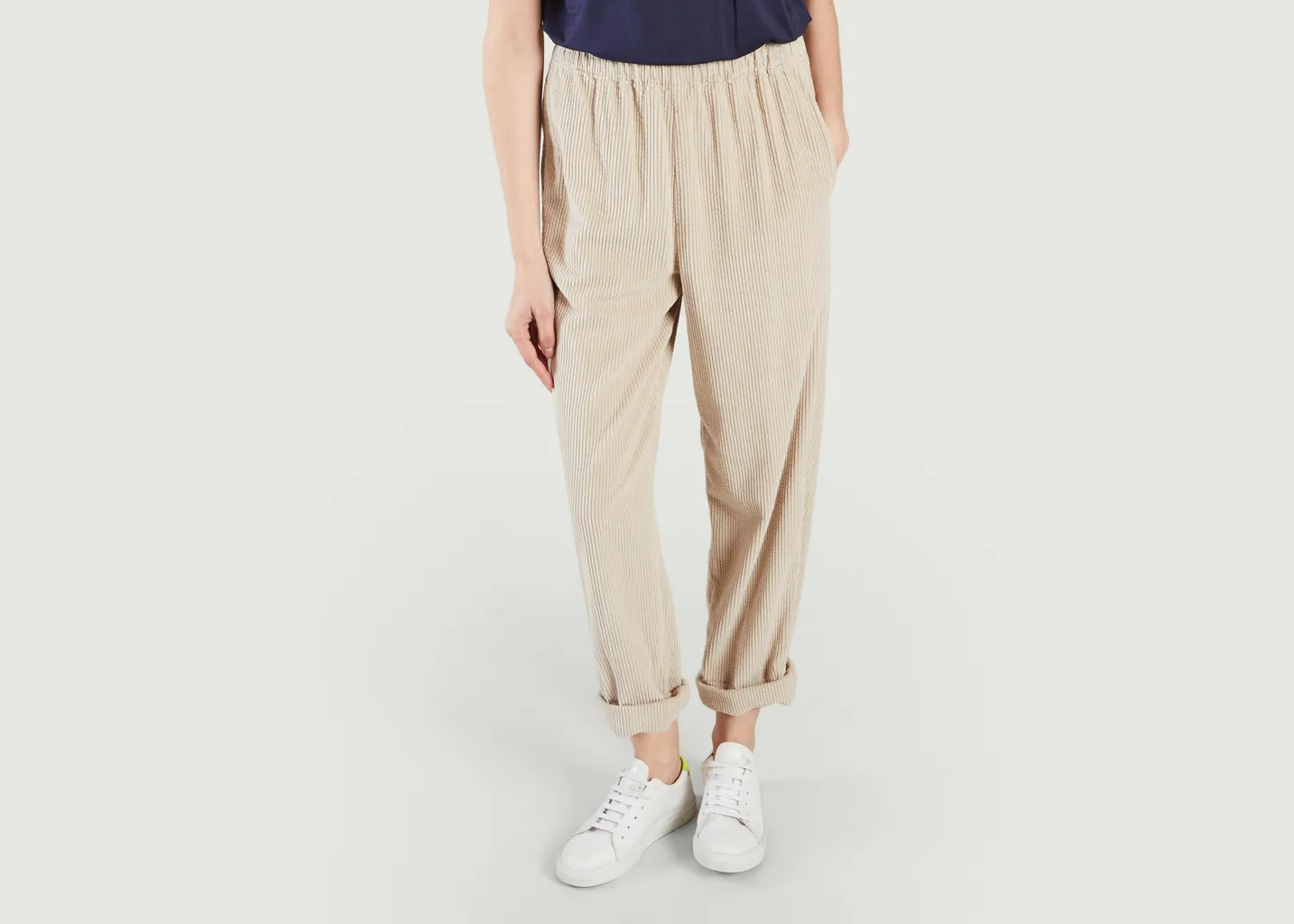 Pantalon coupe mom en velours côtelé Padow American Vintage