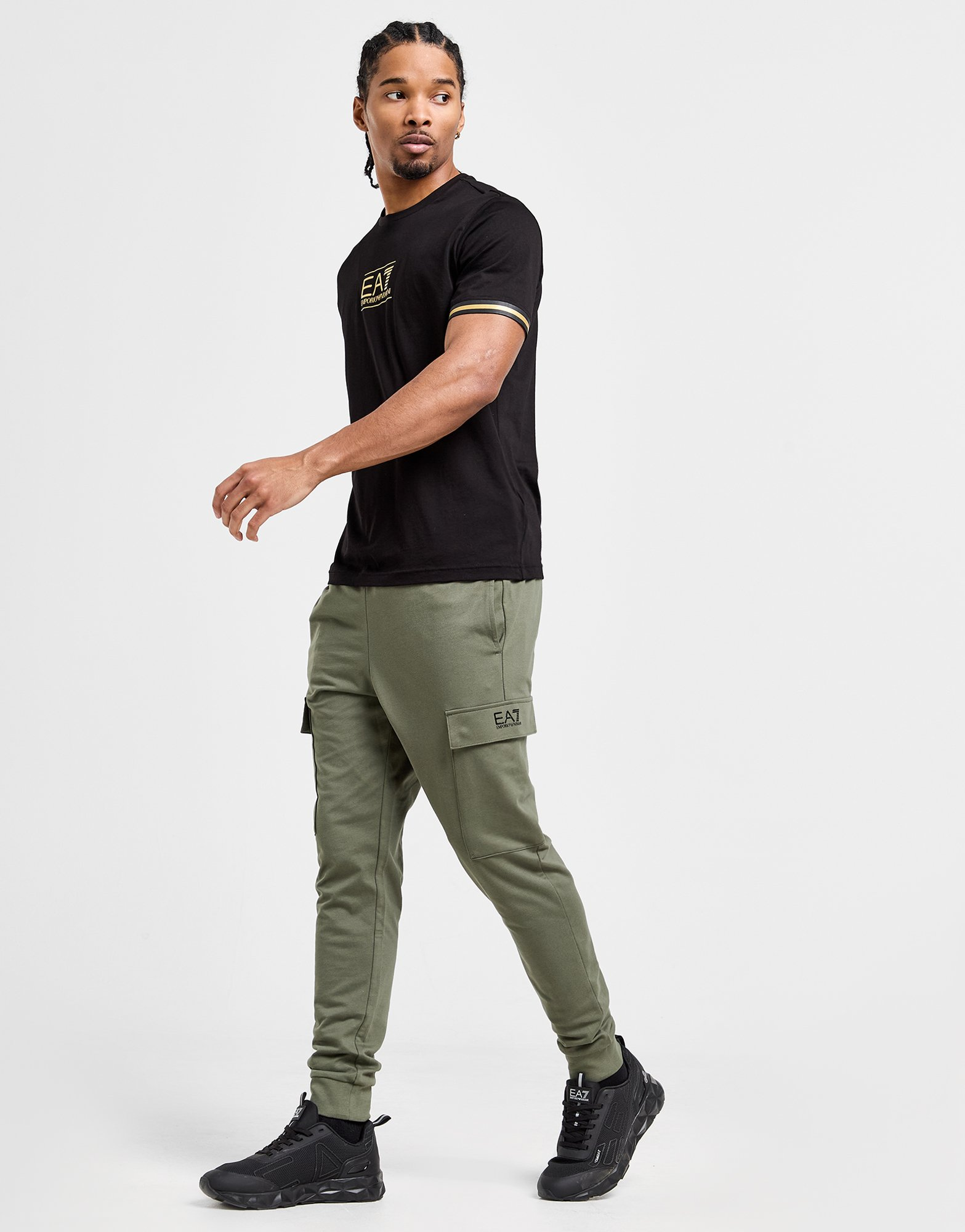 Emporio Armani EA7 Pantalon de jogging Cargo Core French Terry Homme