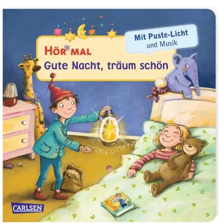 Carlsen Verlag Hör mal (Soundbuch): Mach mit - Pust aus: Gute Nacht, träum schön