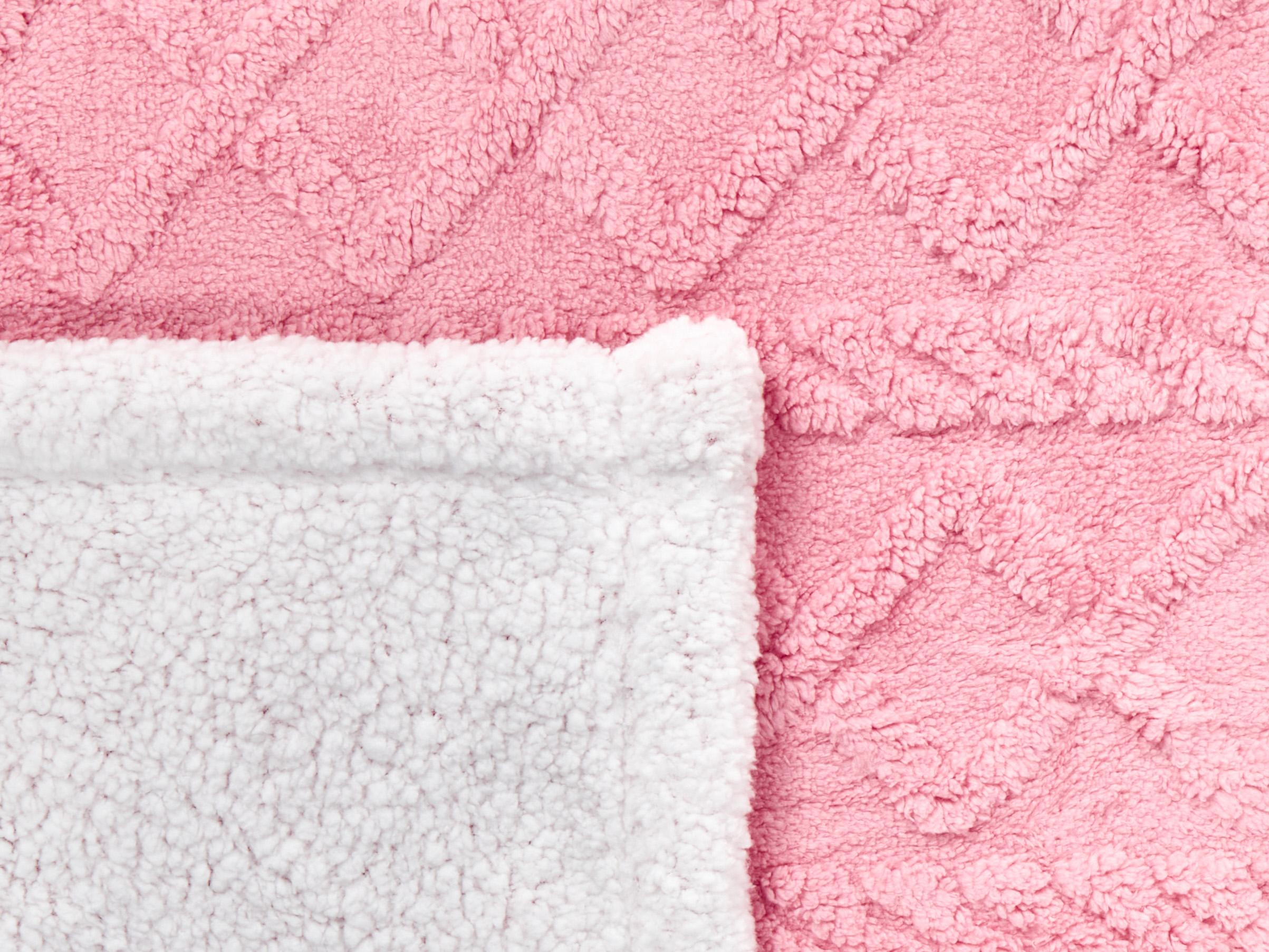 Plaid HONEYCOMB 150 x 200 cm Roze