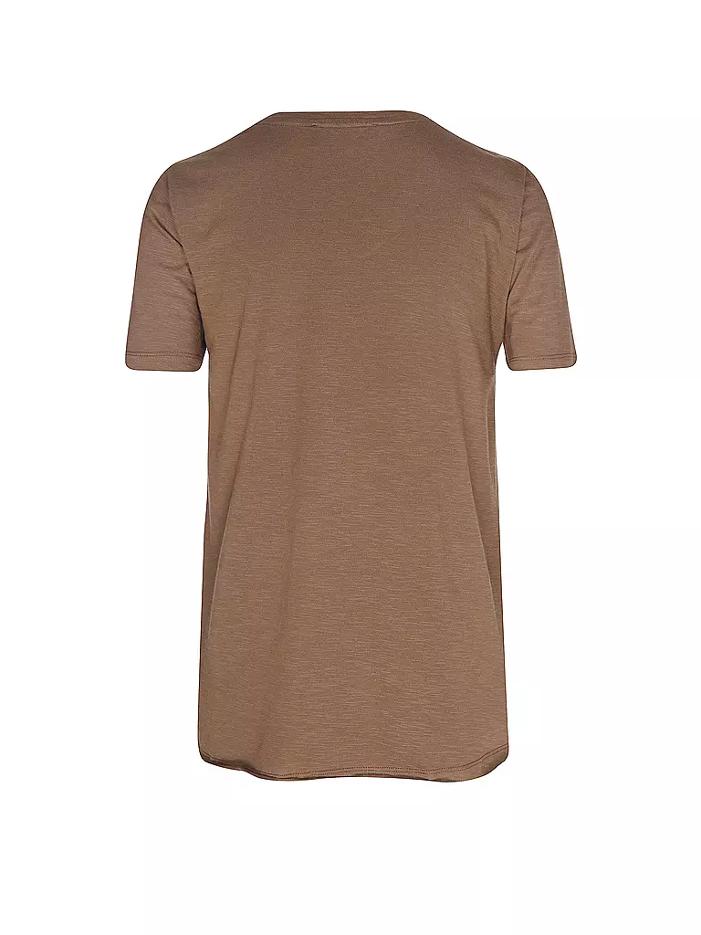 MOS MOSH T-Shirt MMGETHIO-SSTEE hellbraun