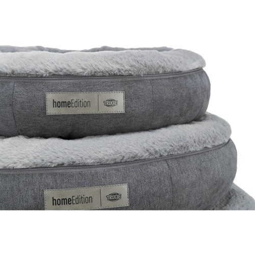 Cama redonda cinza Trixie Home Edition Liano para cães