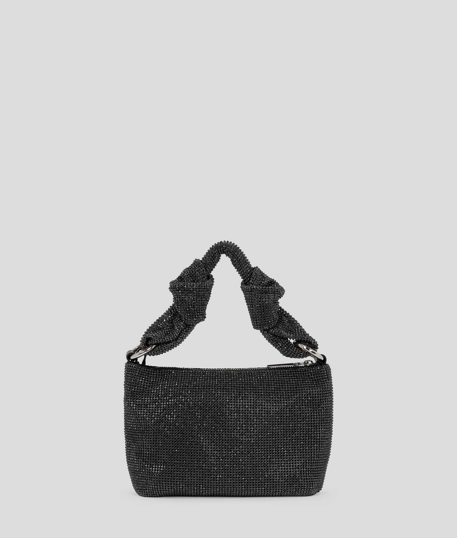 SAC PORTÉ ÉPAULE K/SOIRÉE SERTI DE CRISTAUX - Noir