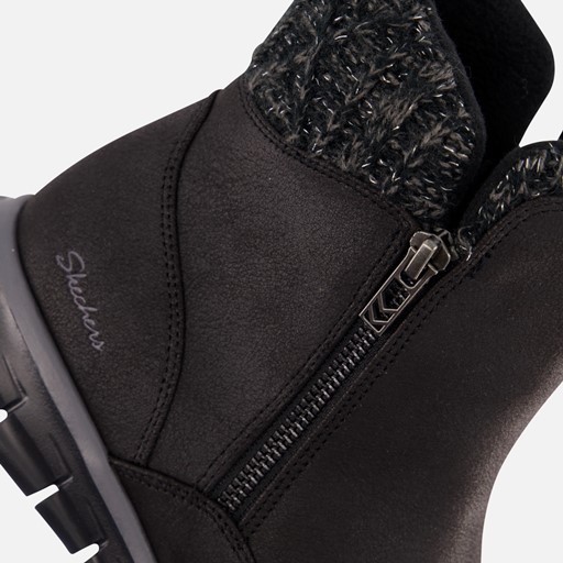 Skechers Synergy Zip Enkellaarsjes zwart