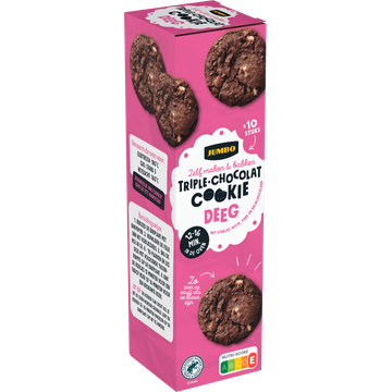Jumbo Triple Chocolat Cookie Deeg 300 g